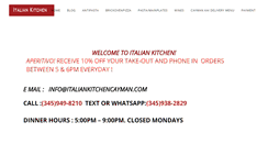 Desktop Screenshot of italiankitchencayman.com
